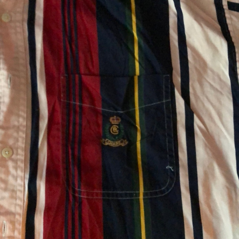 Multi Colored Ralph Lauren Chaps Button Down Shirt - image 2